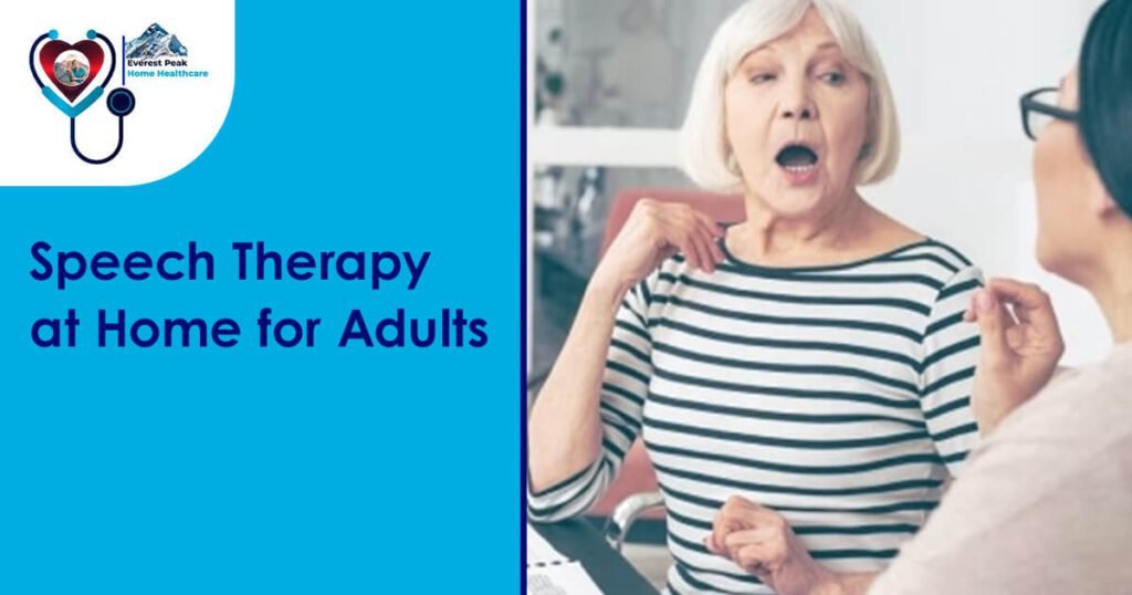 Speech therapy at home For Adults