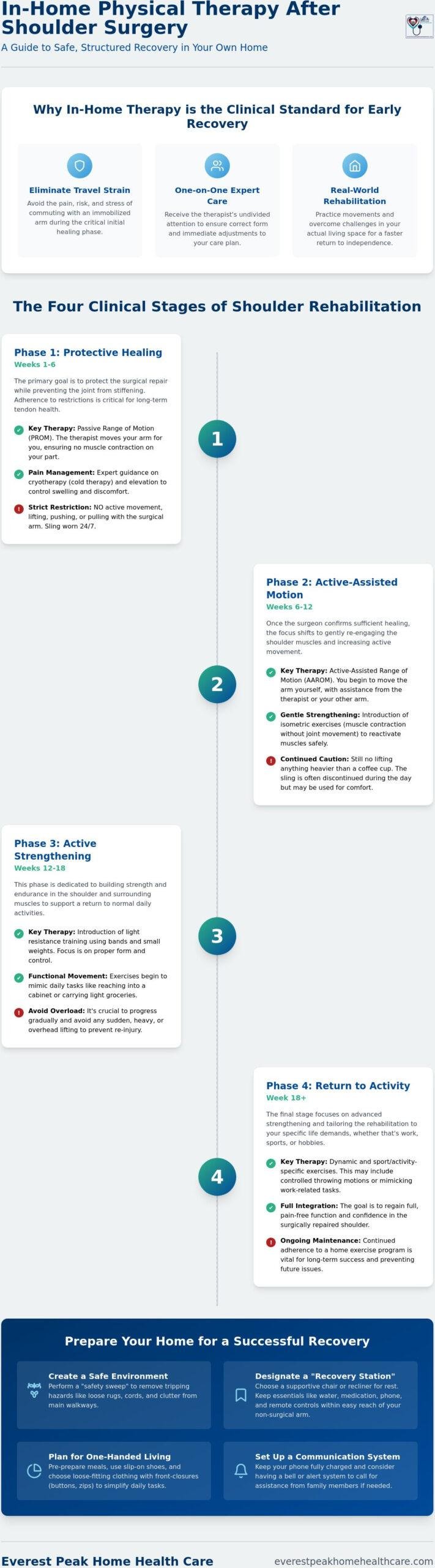 In-Home Physical Therapy After Shoulder Surgery: A Comprehensive Recovery Guide (2026)